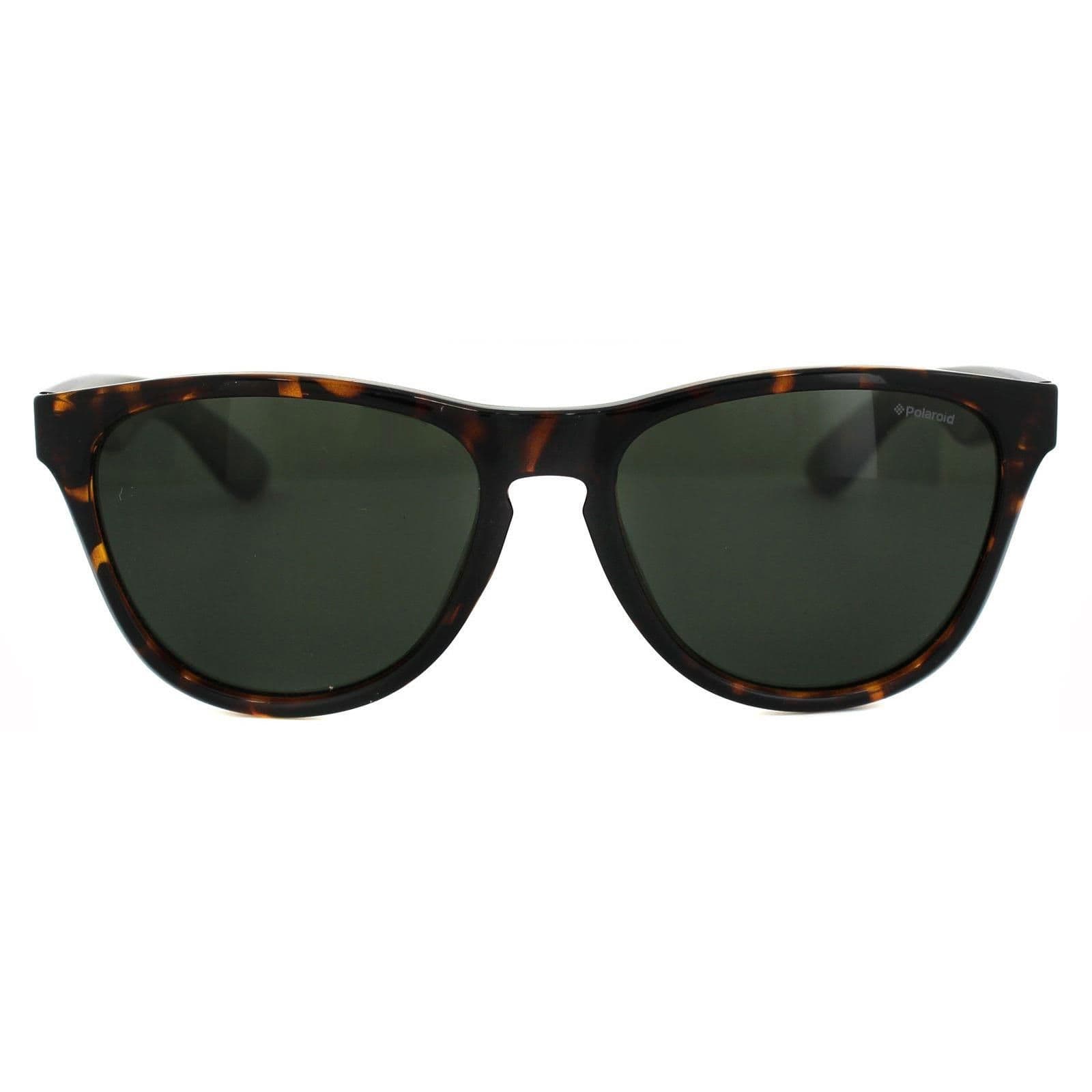 Round Havana Green Polarized Sunglasses