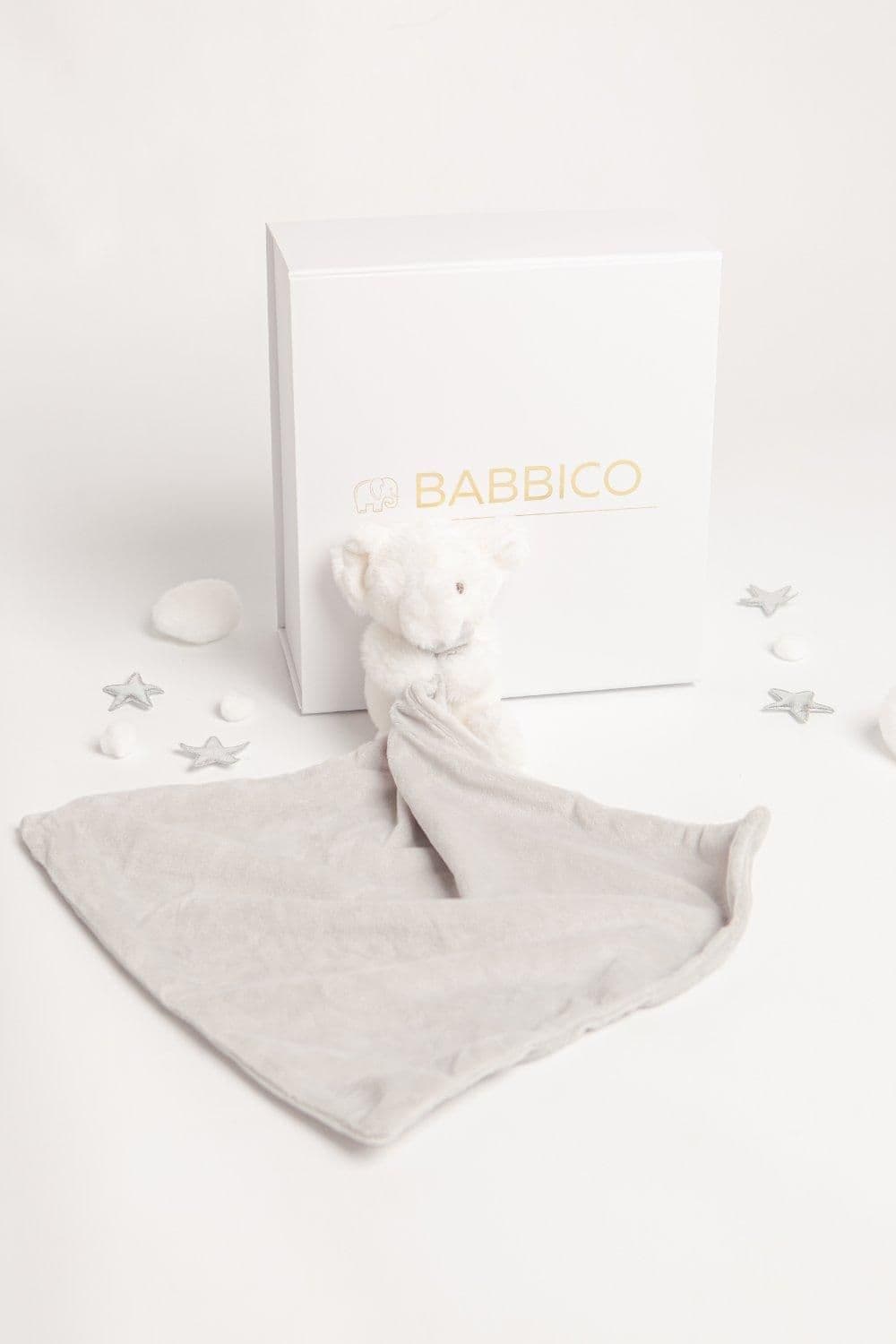 & Grey Elba Elephant Comforter Toy