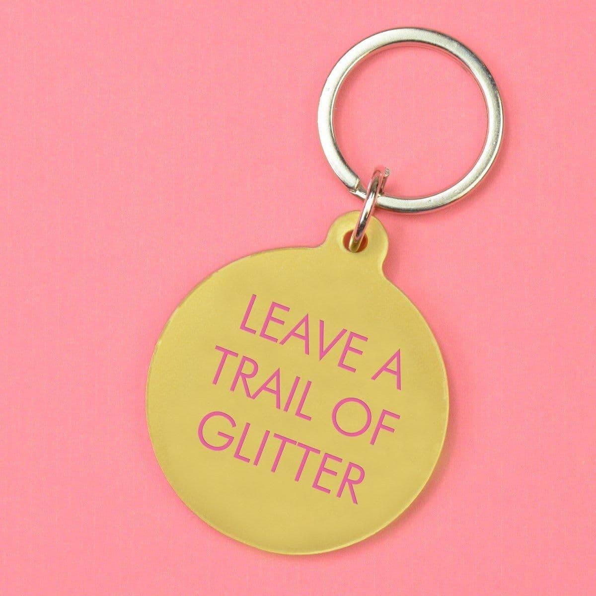 Leave Trail Glitter Keytag
