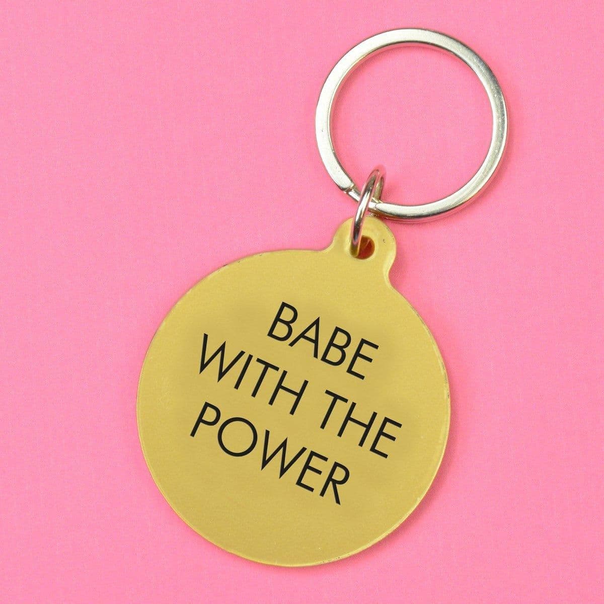 Babe Power Keytag