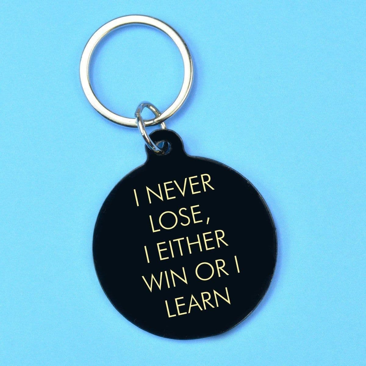 I Never Lose I Either Win or I Learn Keytag
