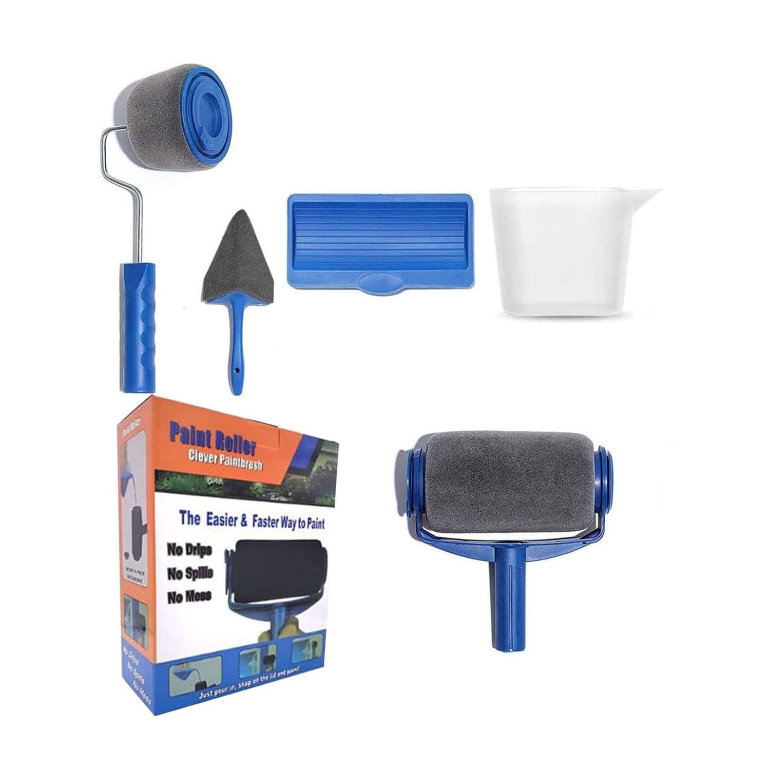 5PCS Replaceable Drip Proof Wall Paint Roller Set