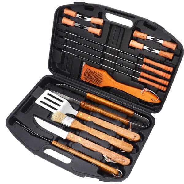 18 Pieces Barbecue Accessories Grill Tool Kit