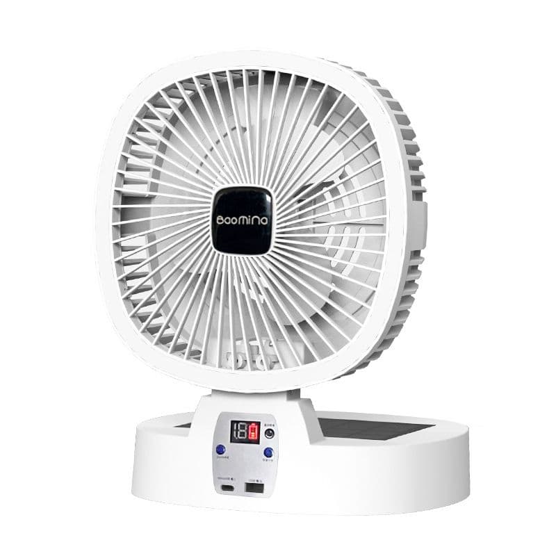 2 1 Foldable Solar Powered Desktop Mini Portable Fan Charger