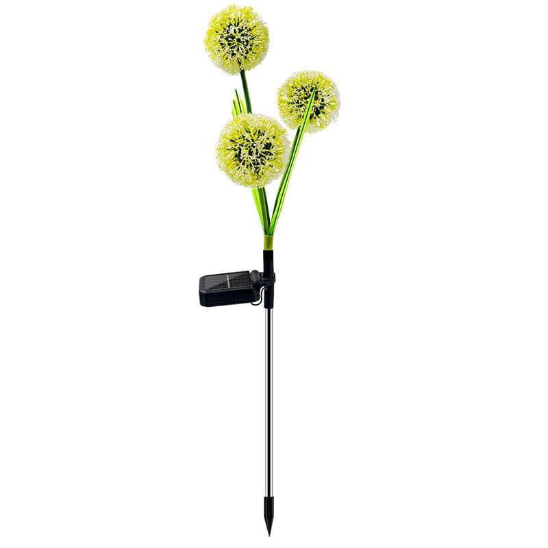 Pack 2 Solar Dandelion Outdoor Garden Patio Lights