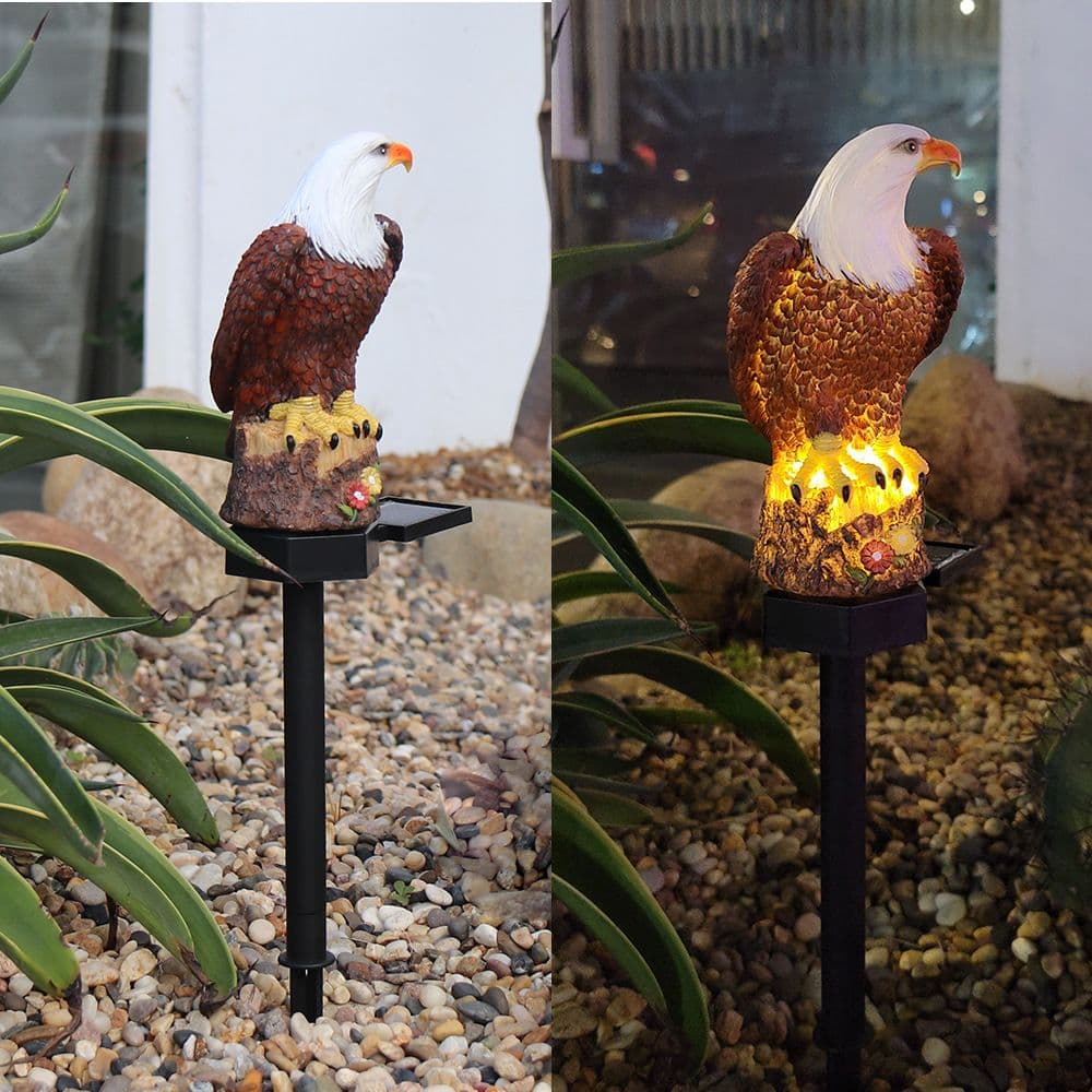Single Eagle LED Solar Outdoor Landscape Garden Decoration Light