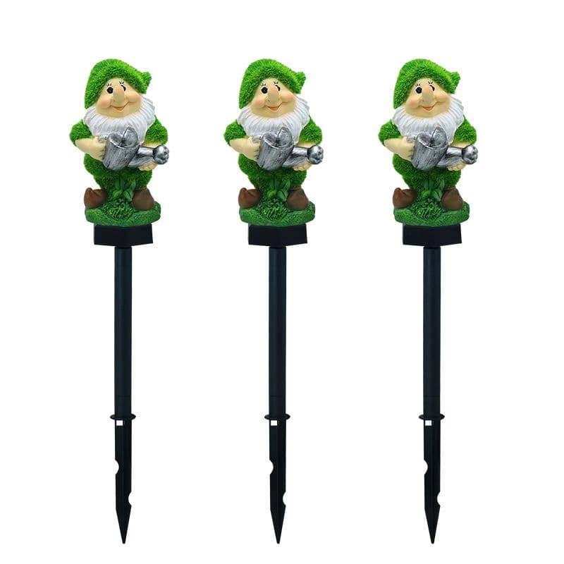 Flocking Kettle Elf LED Solar Waterproof Outdoor Garden Decoration Light