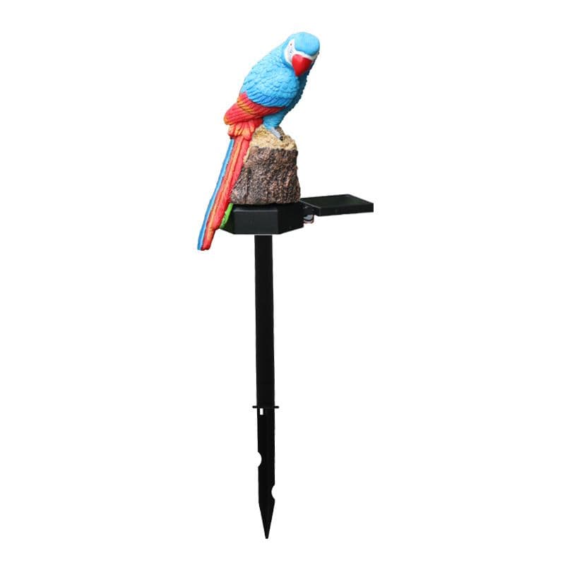 Blue Parrot LED Solar Outdoor Landscape Garden Decoration Light