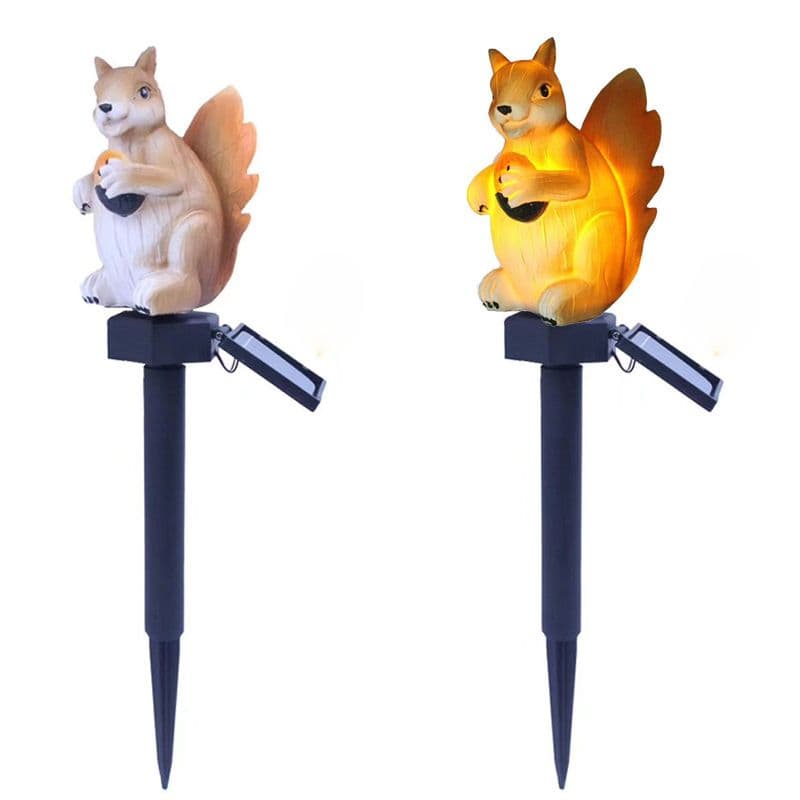 Single Squirrel LED Solar Outdoor Landscape Garden Decoration Light