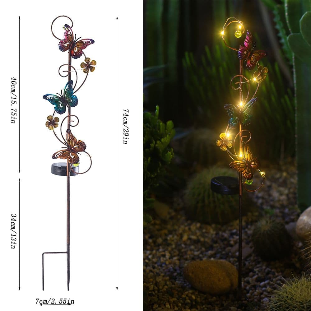 Solar Butterfly Shaped Garden Patio Lights