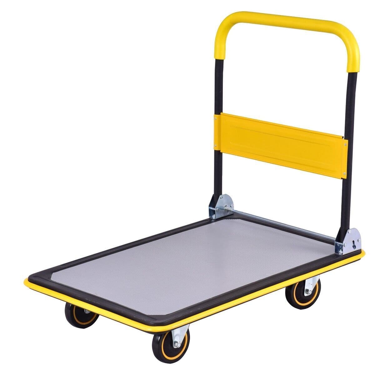 Folding Push Cart Dolly Moving Hand Truck Rolling Flatbed Platform Cart