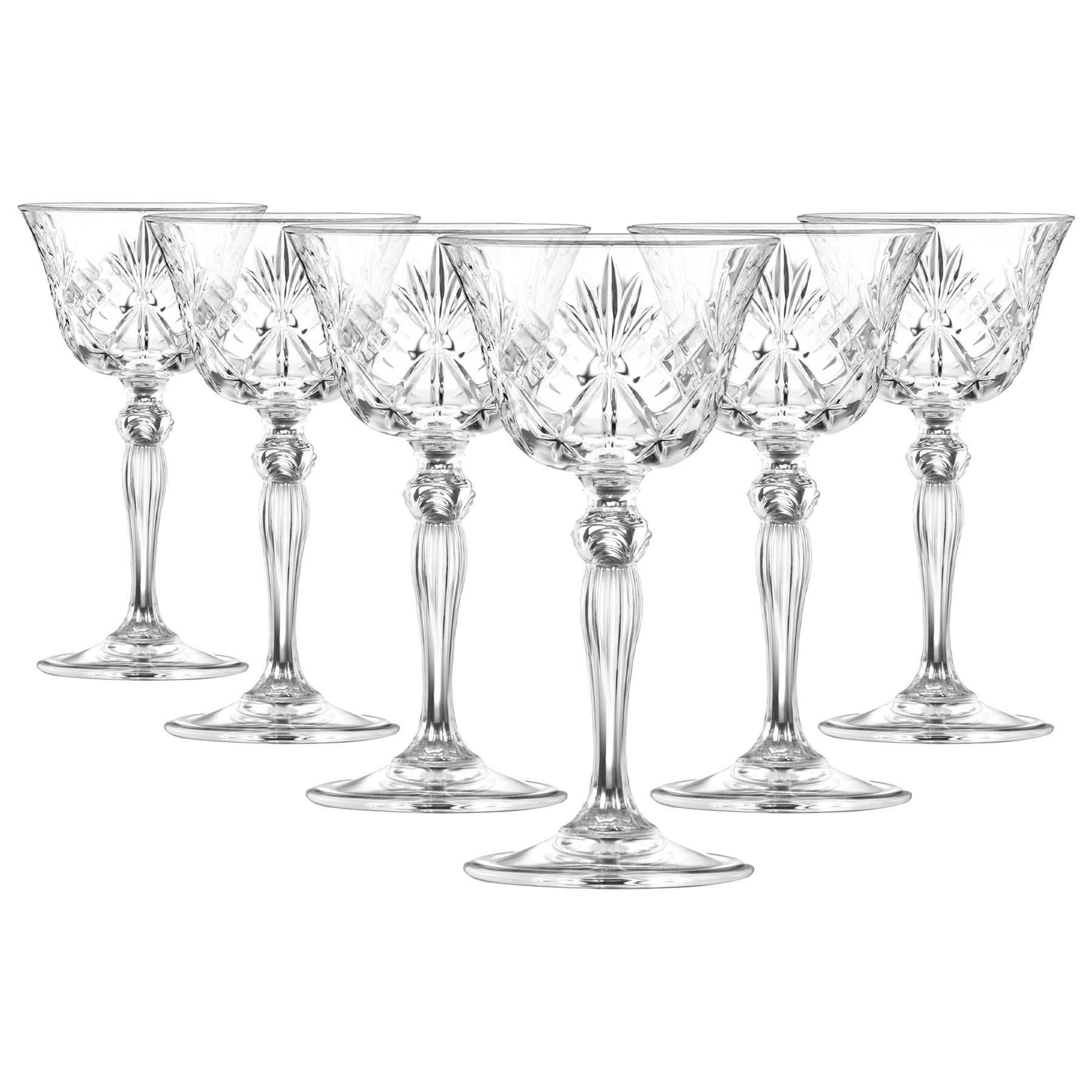 Melodia Glass Champagne Saucers Pack 6