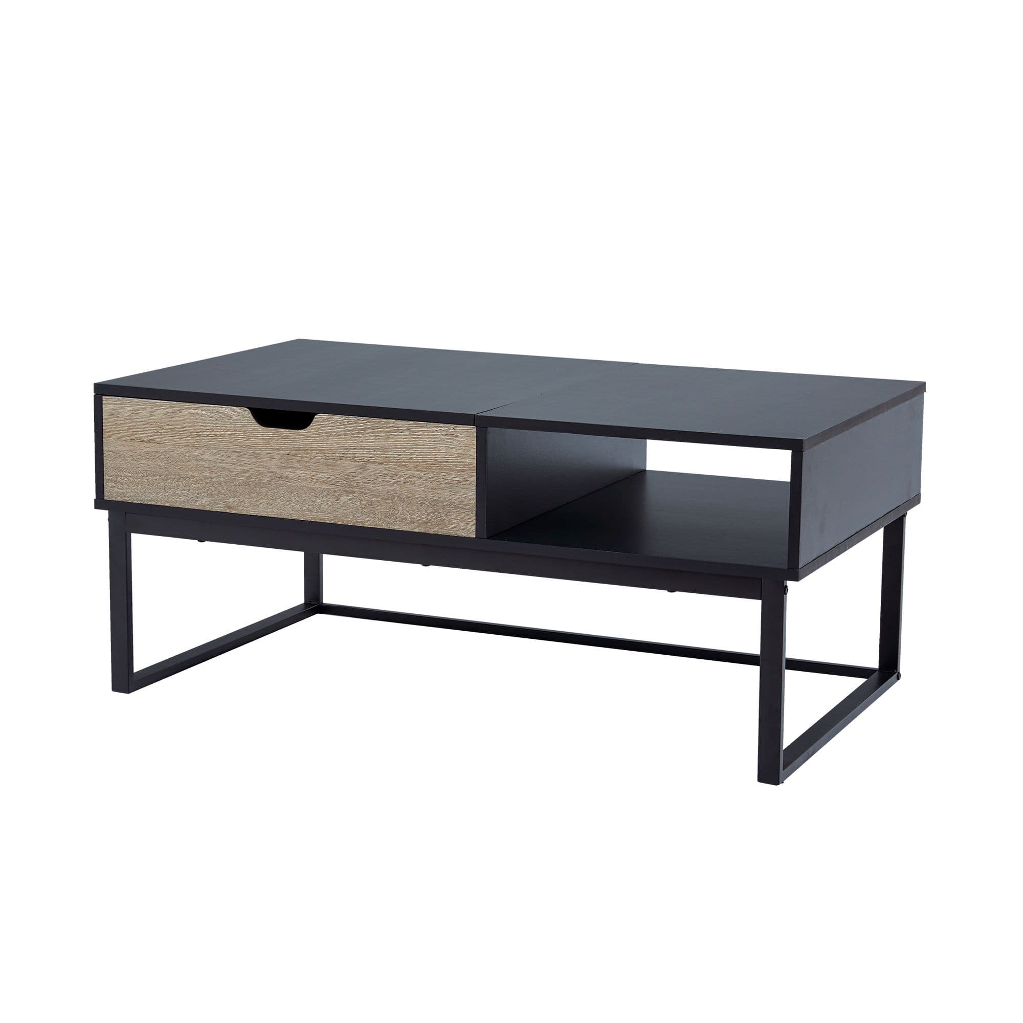 Lift Top Coffee Table Storage Metal Legs