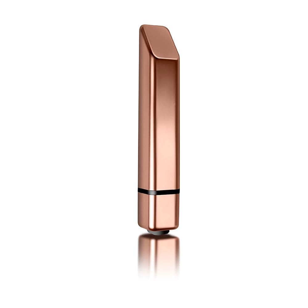 Bamboo Brushed Silver Discreet Precision Lipstick Bullet Vibrator