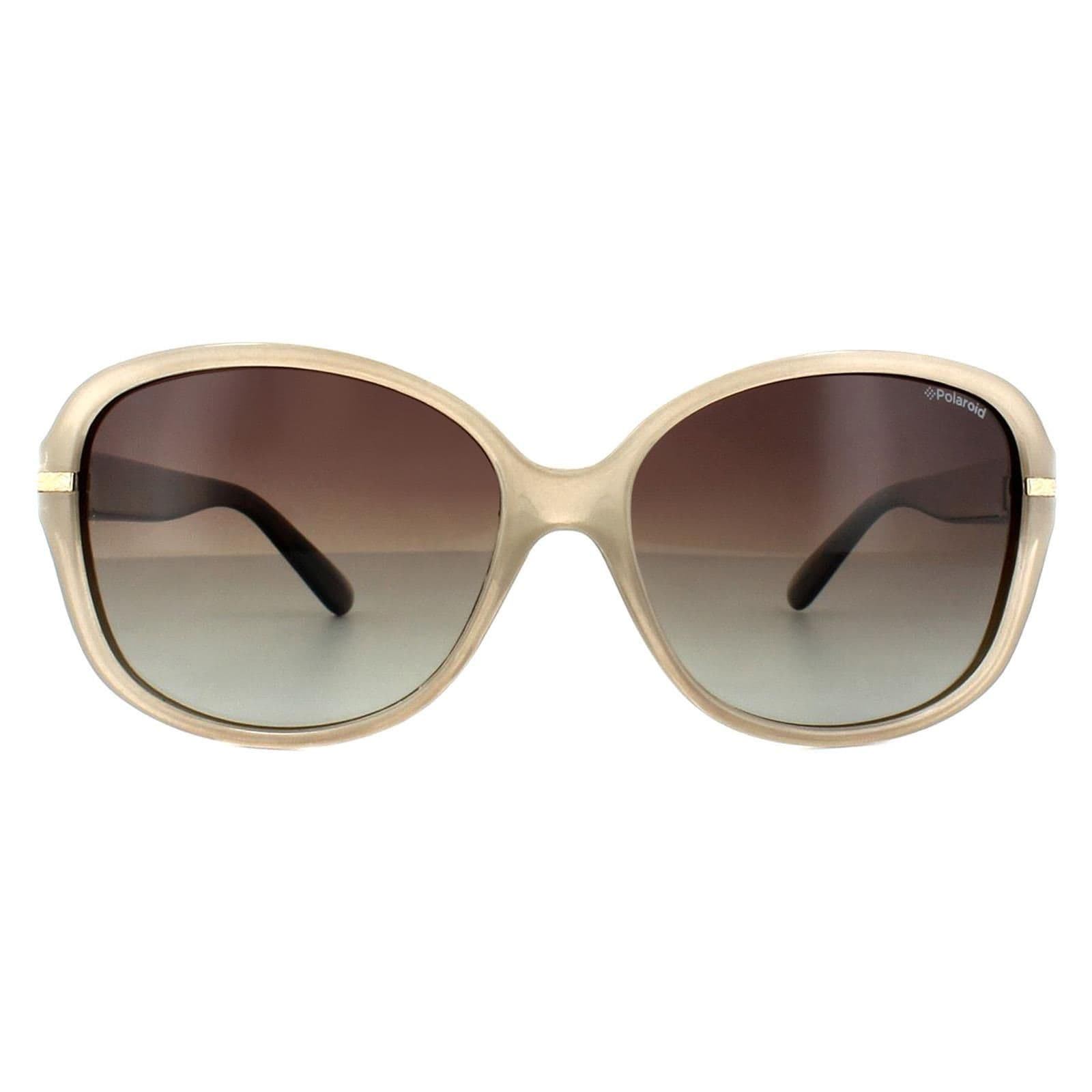 Fashion Beige Havana Brown Gradient Polarized Sunglasses