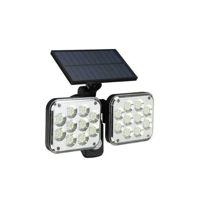 7W LED Solar outdoor garden Wall Lamp Floodlight PIR Sensor 6500K
