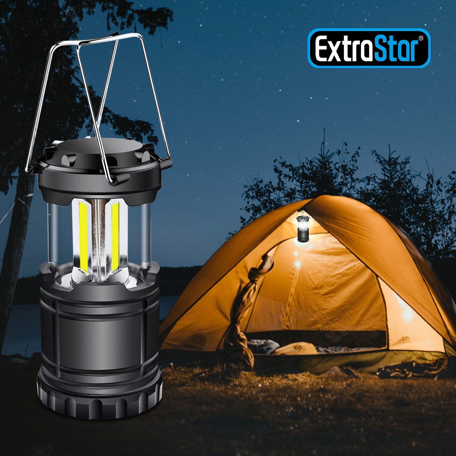 Mini LED Portable Camping Lantern Torch Night Light Tent Lamp