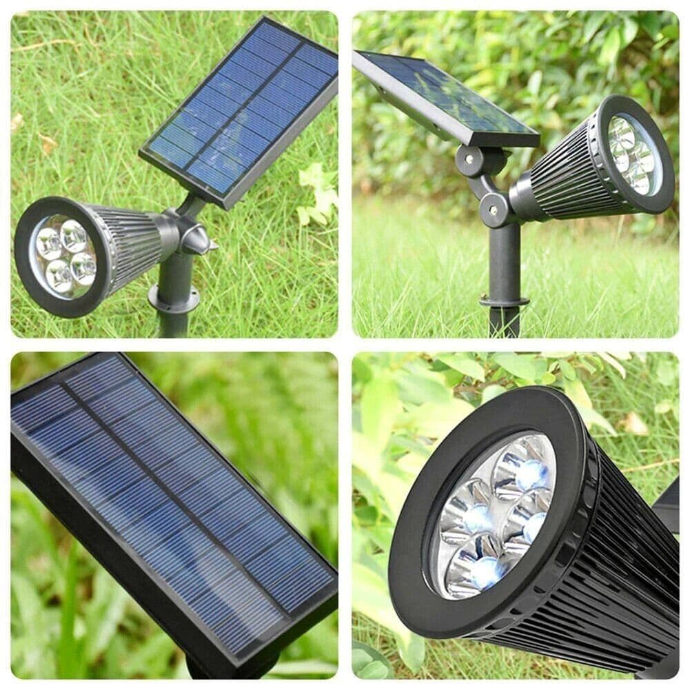 0.5W Solar LED Outdoor Garden Spotlight Light Sensor IP44 RGB