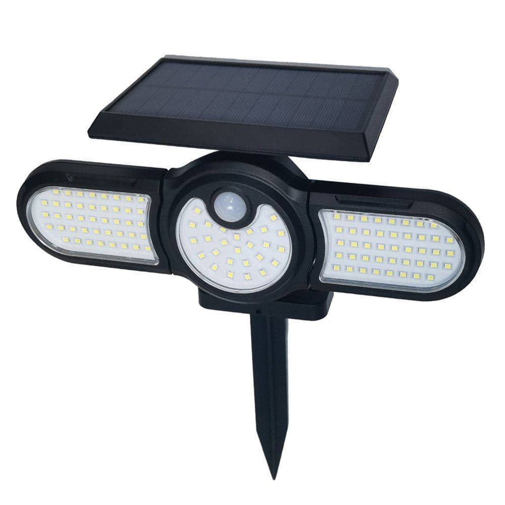 5W LED Solar Wall Lamp Outdoor garden Floodlight PIR Sensor 6500K