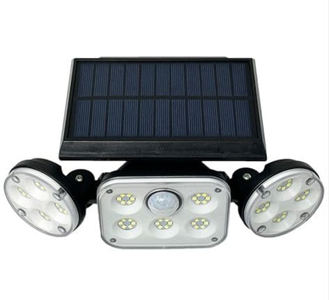 5.5W LED Solar outdoor garden Wall Lamp Floodlight PIR Sensor 6500K