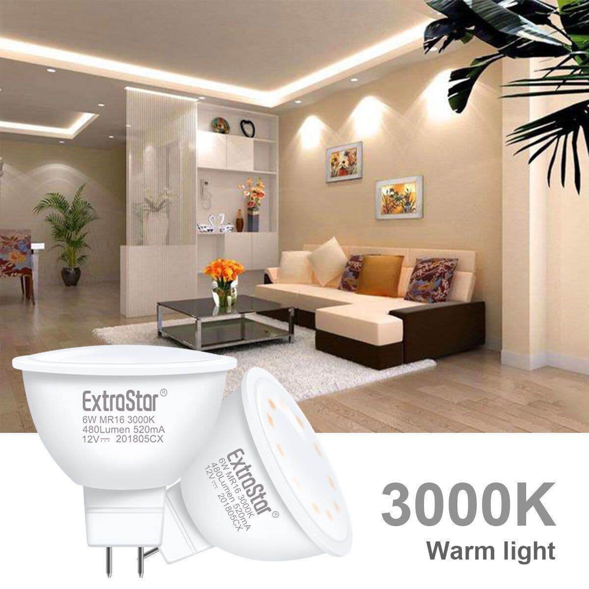 6W LED Bulb MR16 Warm 3000K