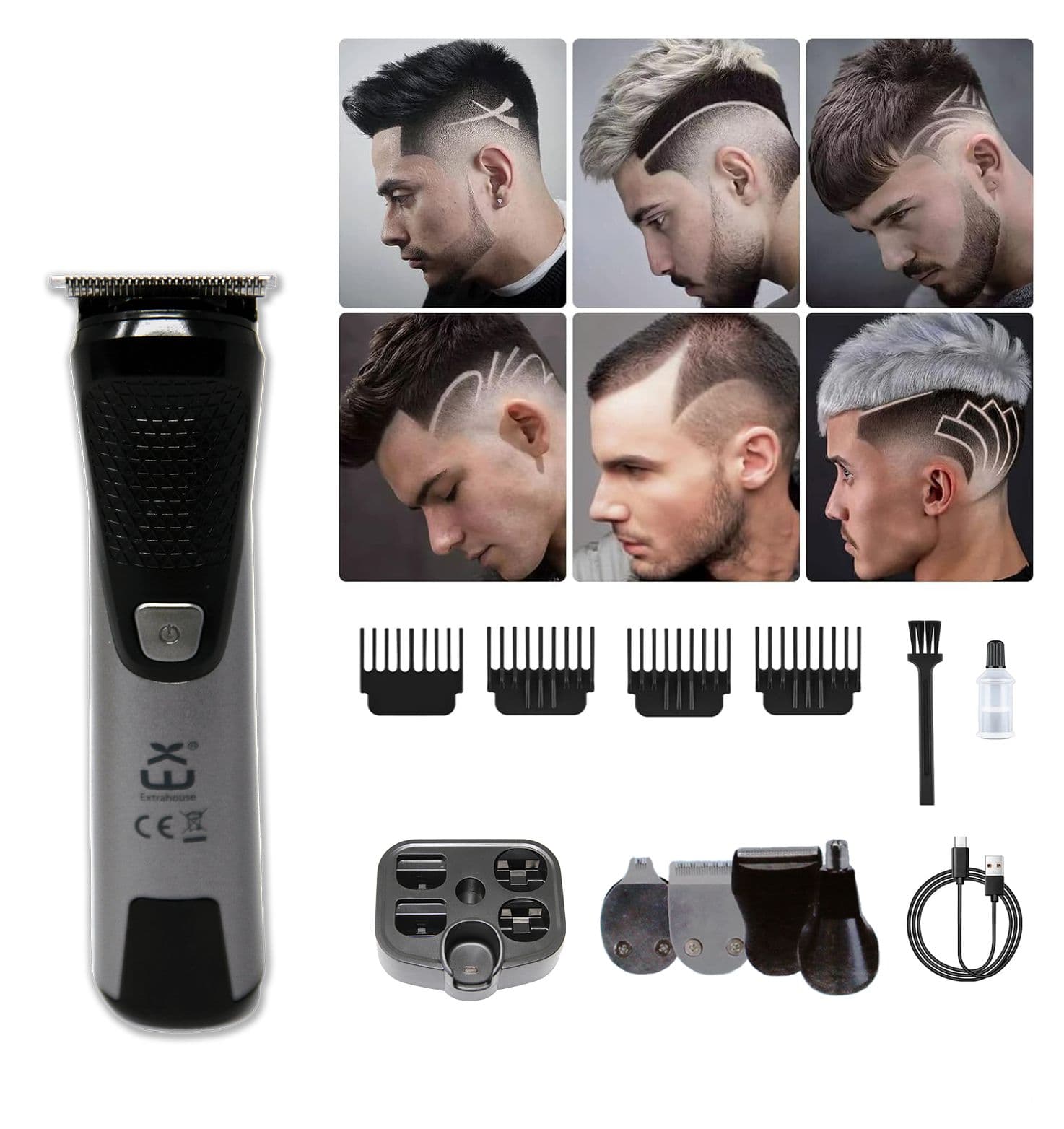 Professional Clipper 12 1 USB Type C Rechargeable