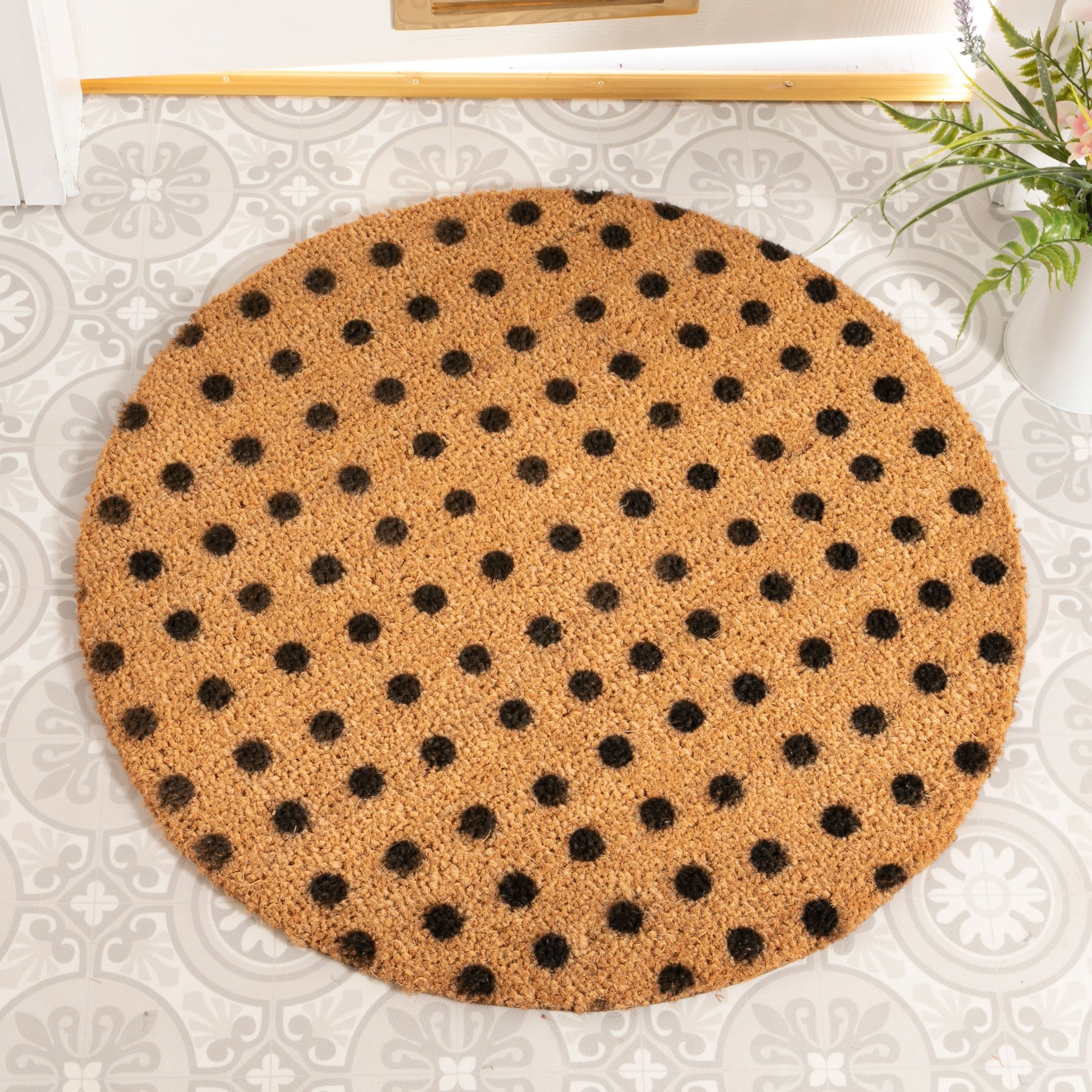 Dots Circle Doormat Round 70cm