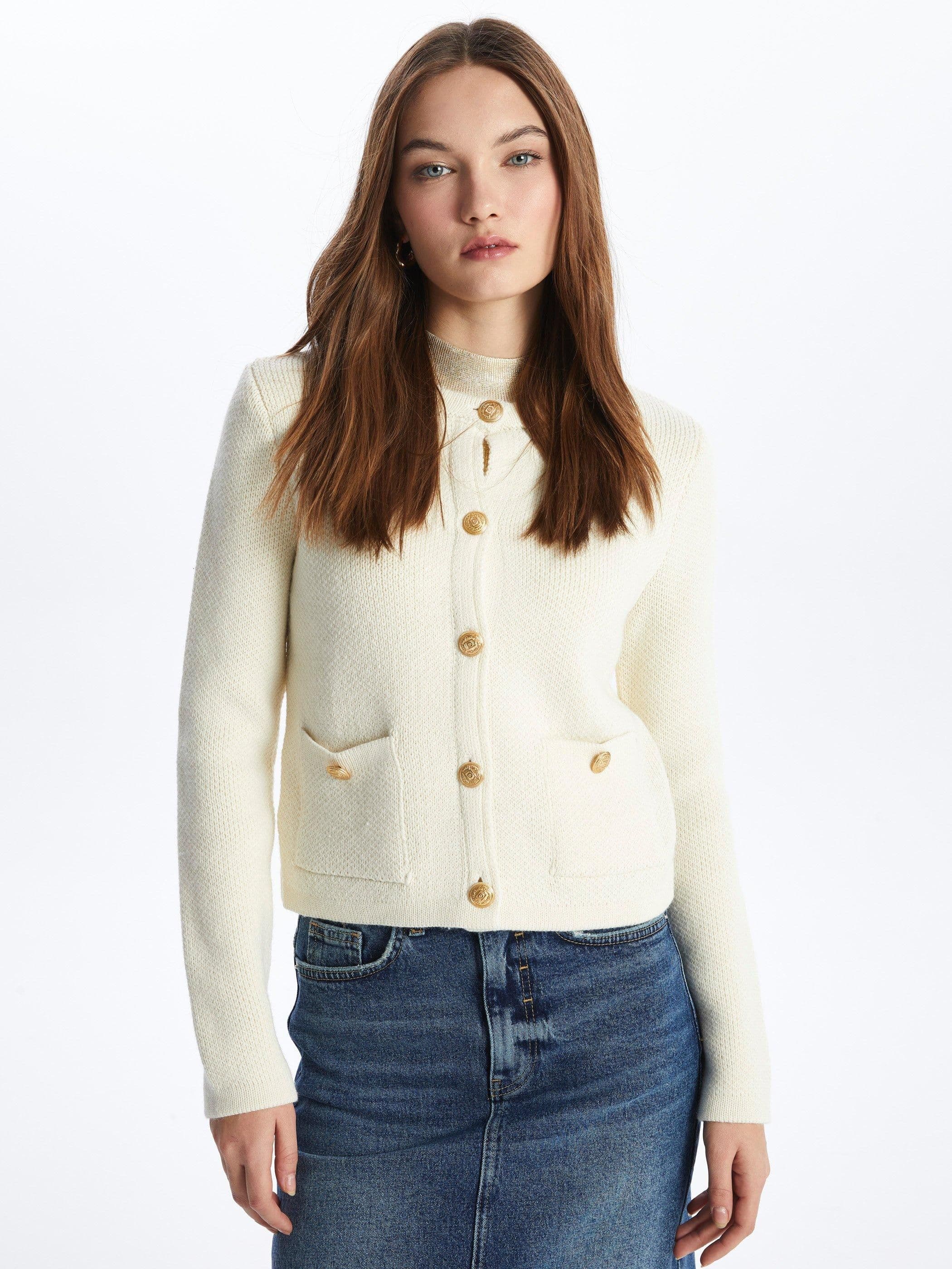 Elegant Button Up Knitted Cardigan & Jumper
