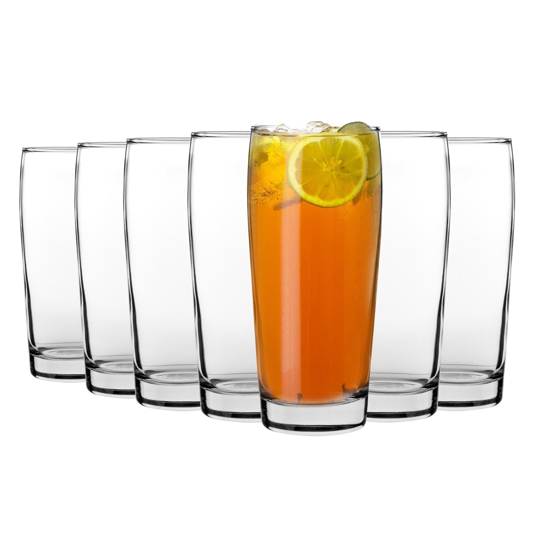 Bardi Willi Becher Beer Glasses - 370ml - Clear - Pack of 6