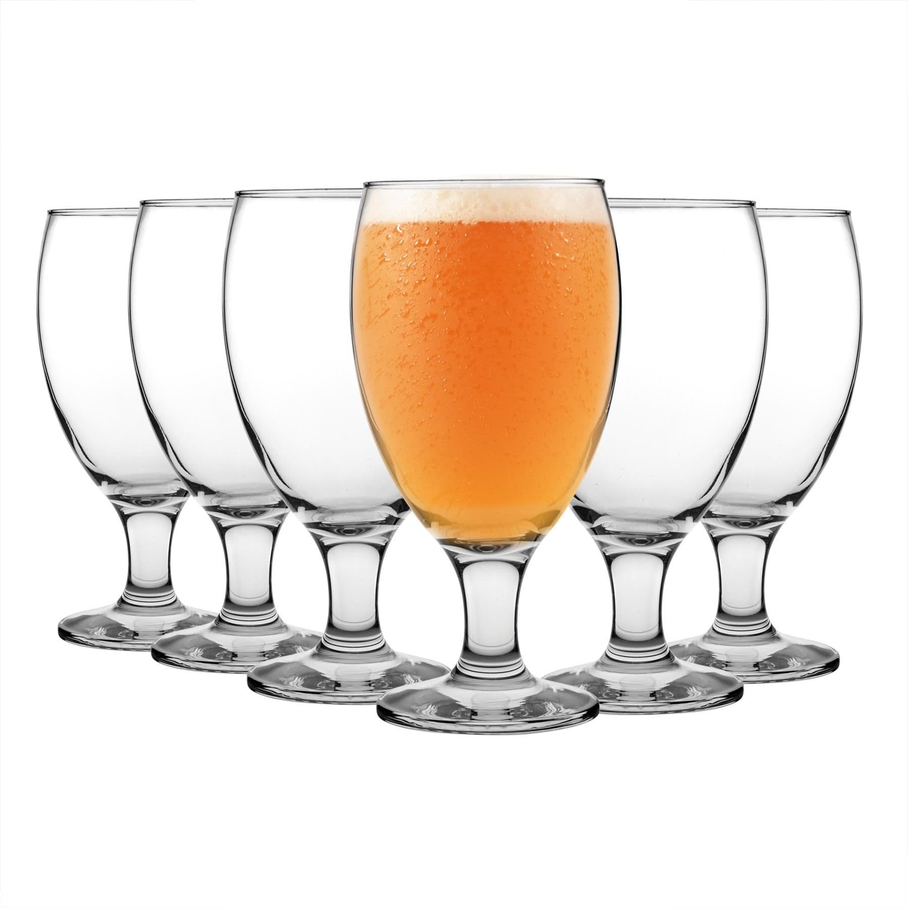 Empire Snifter Beer Glasses - 590ml - Clear - Pack of 6