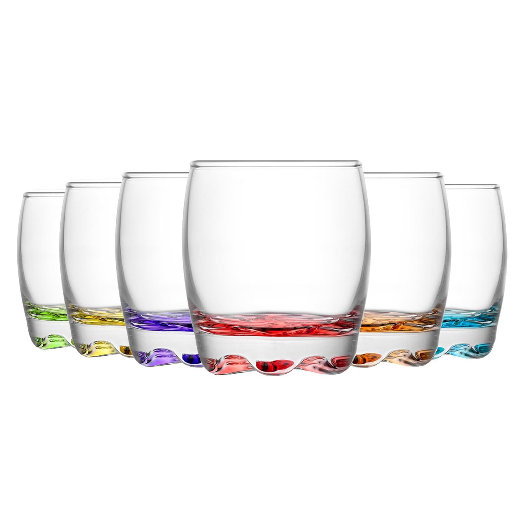 Adora Coloured Shot Glasses - 80ml - 6 Colours - Pack of 6