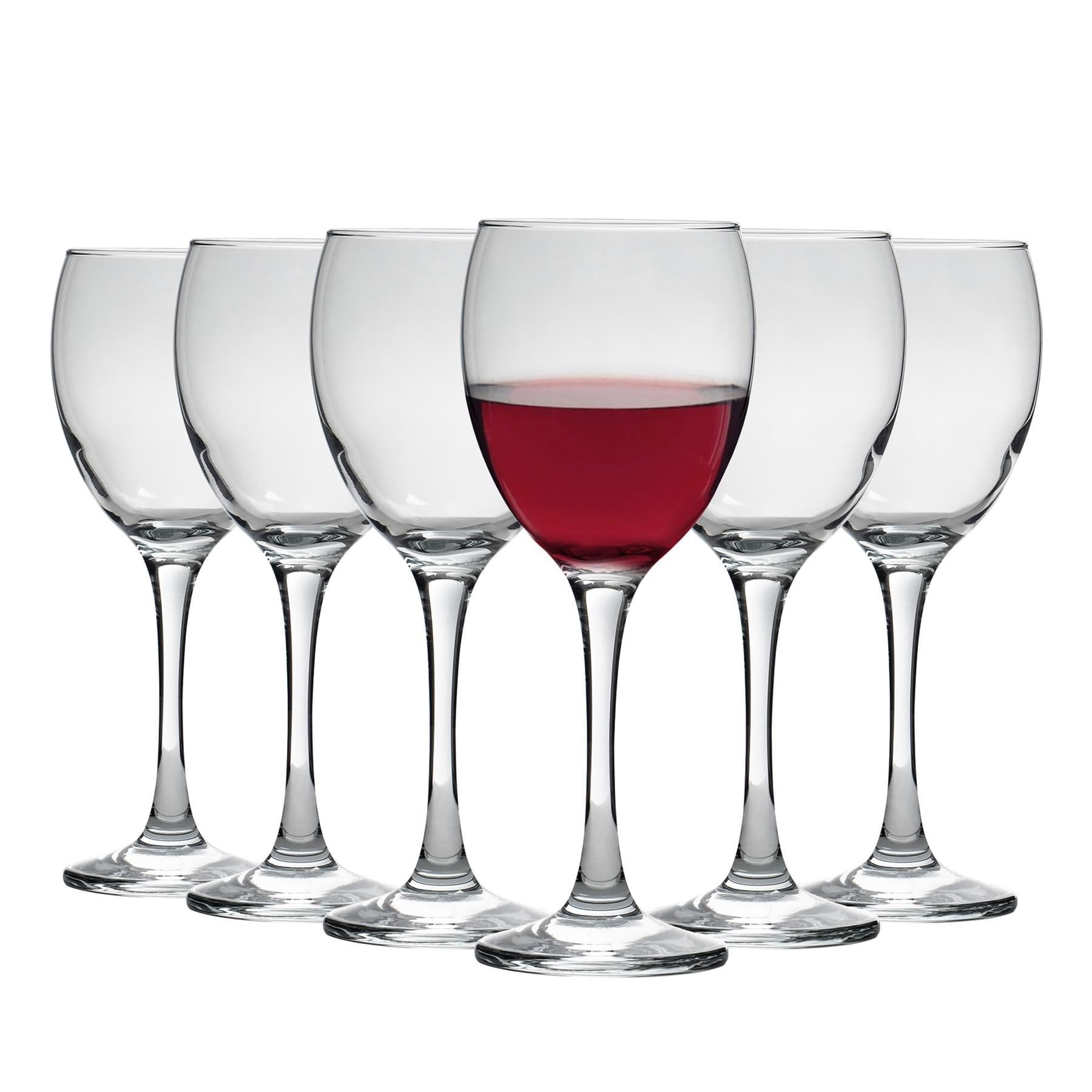 Venue Red Wine Glasses - 340ml - Clear - Pack of 6