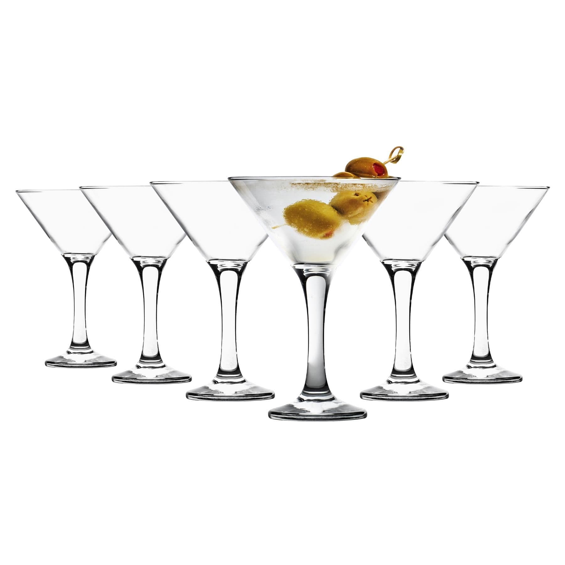 Misket Martini Glasses - 175ml - Clear - Pack of 6