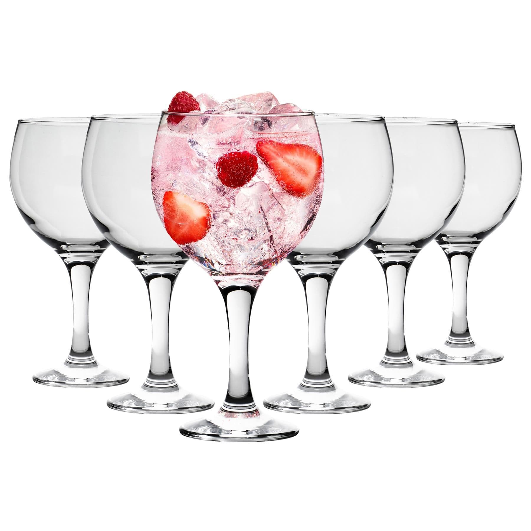 Misket Gin & Tonic Glasses - 645ml - Clear - Pack of 6