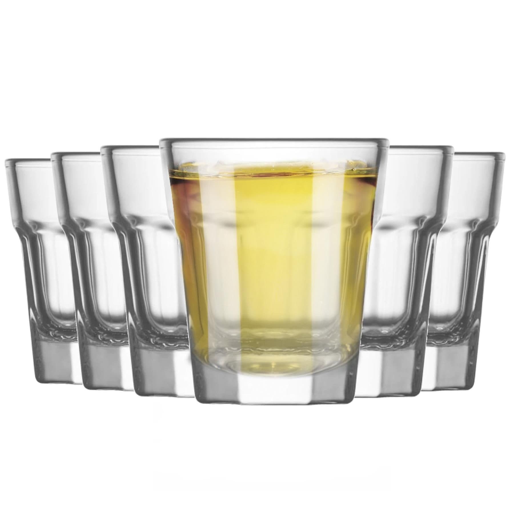 Aras Shot Glasses - 45ml - Clear - Pack of 6