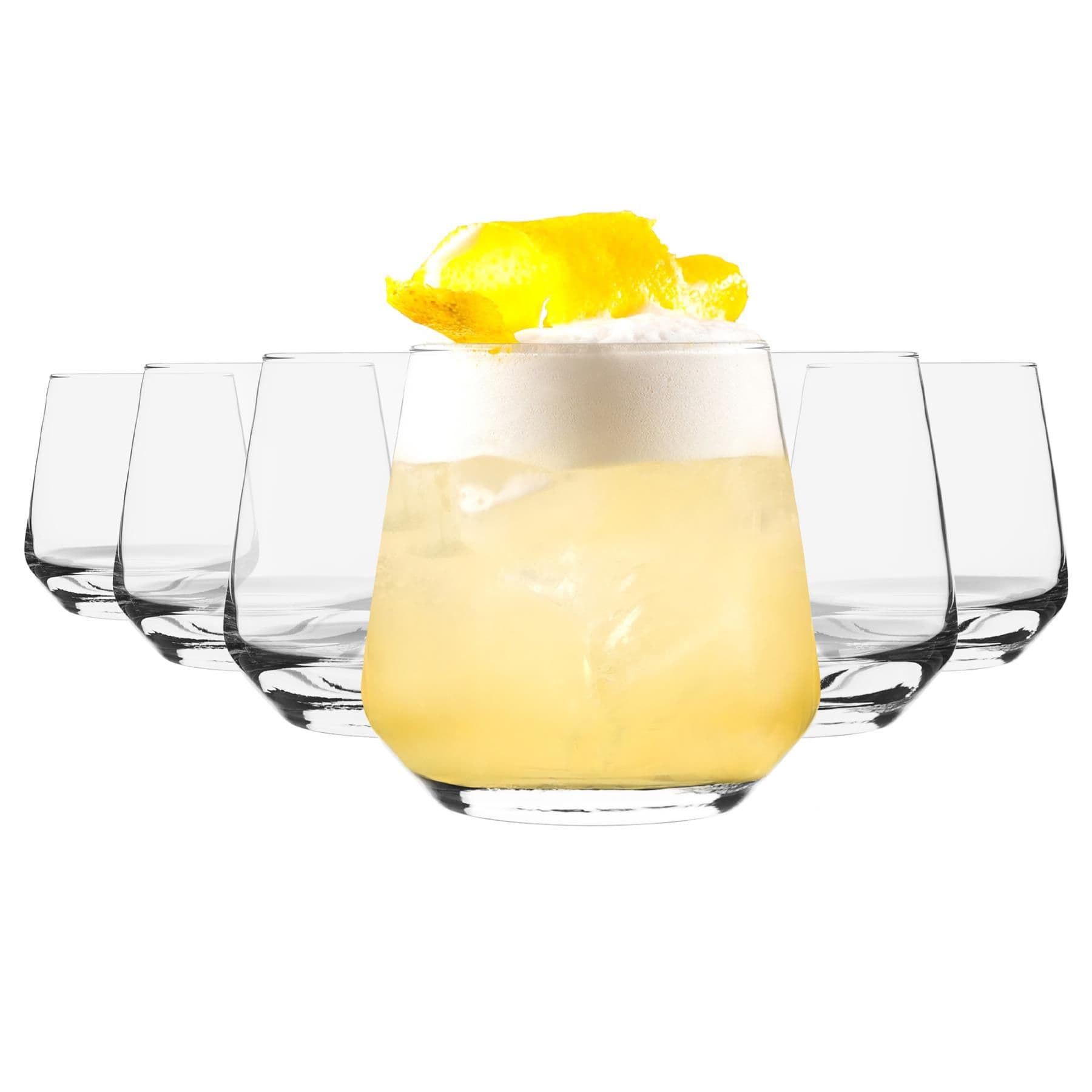 Lal Whiskey Glasses - 345ml - Clear - Pack of 6