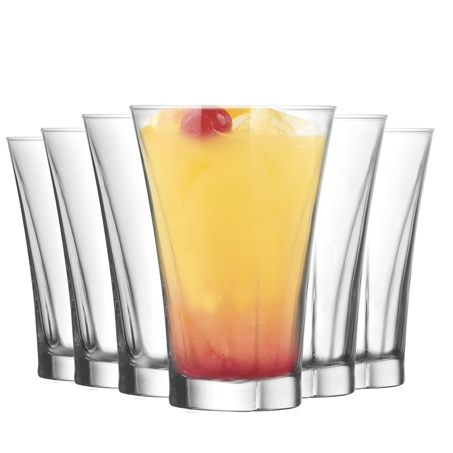 Truva Highball Glasses - 350ml - Clear - Pack of 6