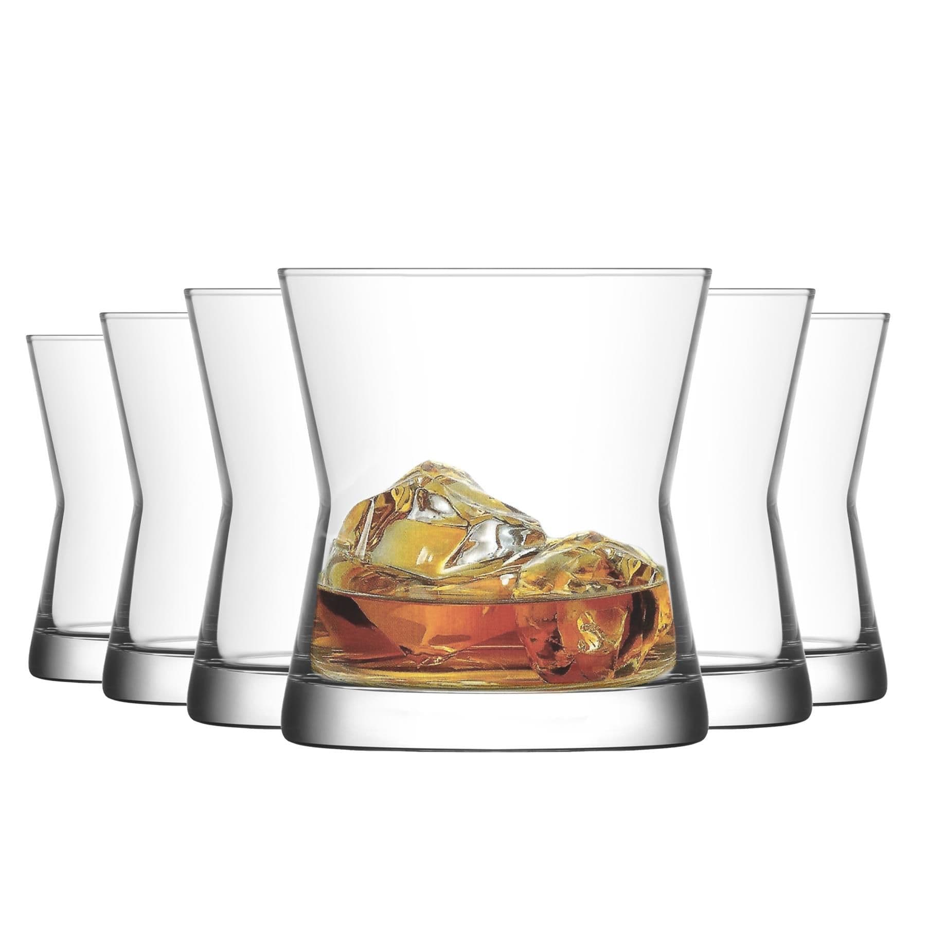 Derin Whisky Glasses - 300ml - Clear - Pack of 6