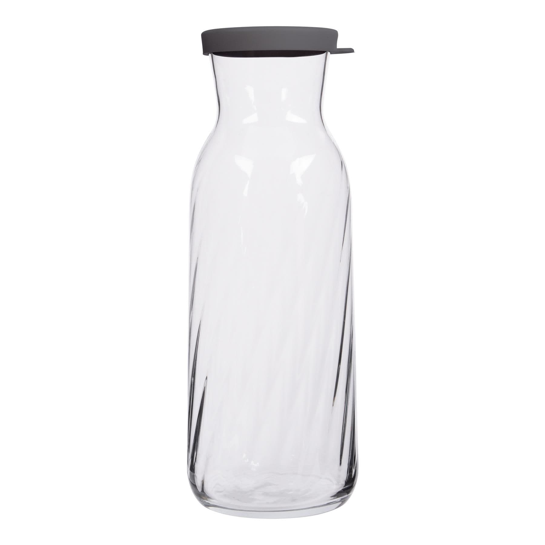 Fonte Optic Glass Carafe - 1.2L - Grey Lid