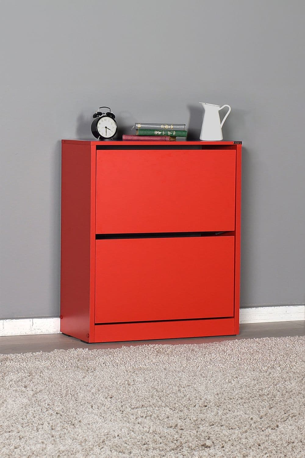Two Tier Shoe Storage Cabinet Finish