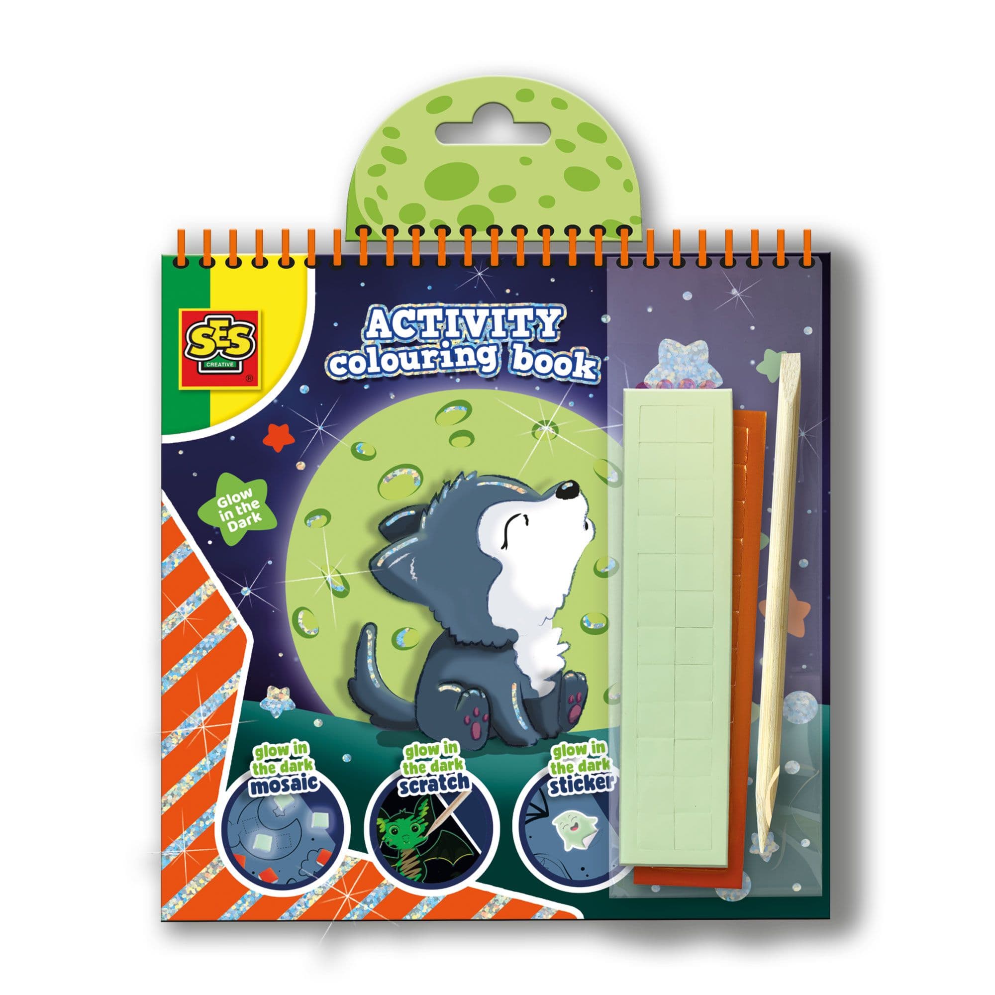 3 1 Activity Glow Dark Colouring Book