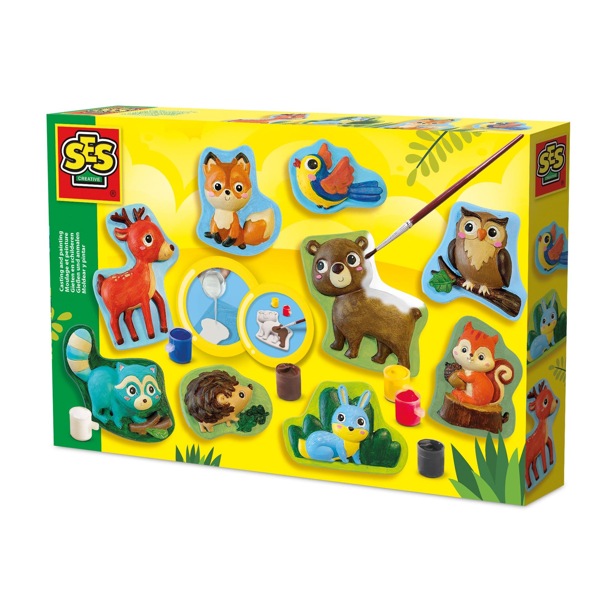 Forest Animals Casting Painting Set