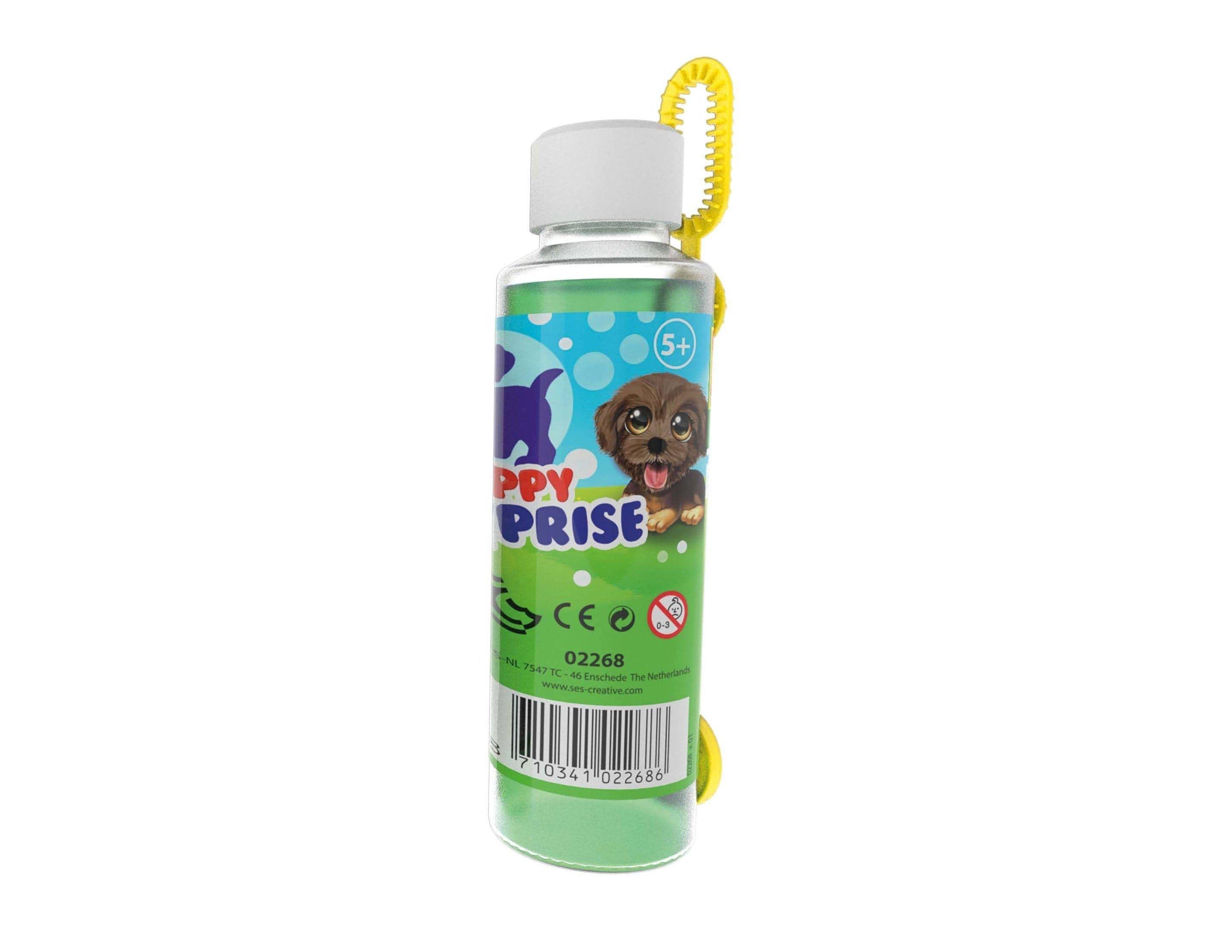 Mega Bubbles Solution Bottle Bubble Wand Puppy Surprise