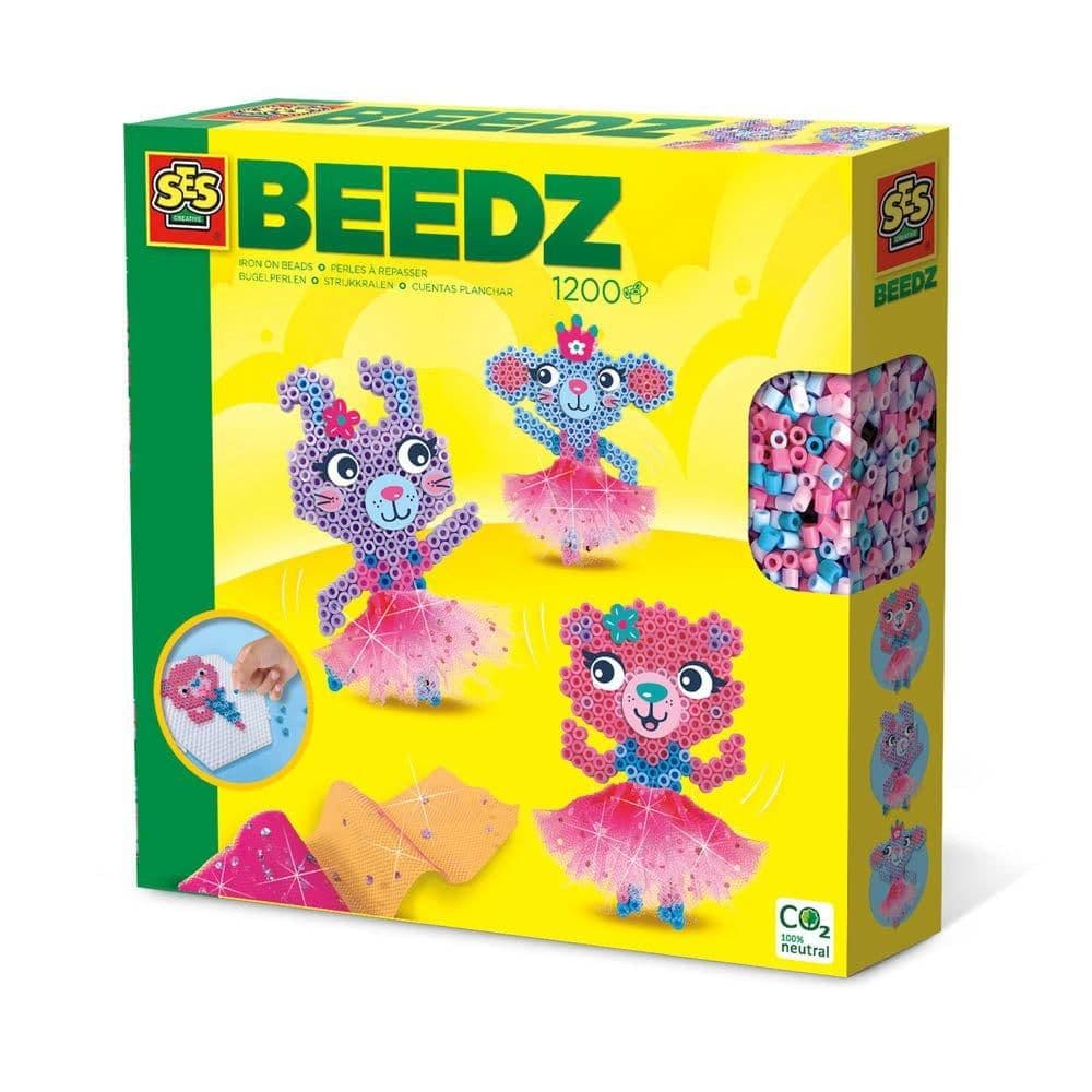 Beedz Ballerina Animals 1200 Iron on Beads Mosaic Art Kit