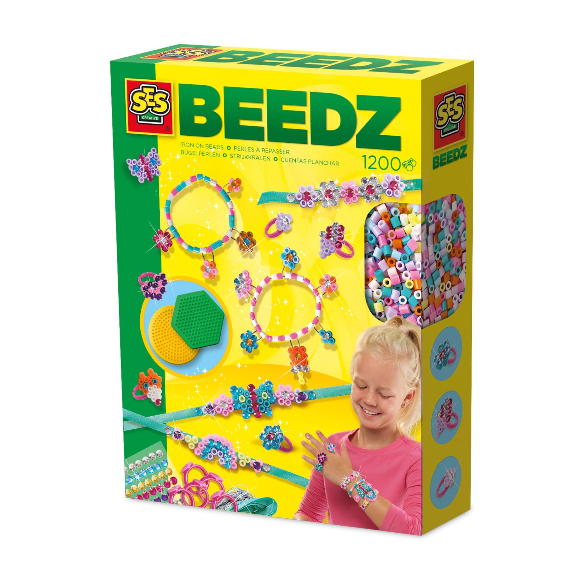 Beedz Diamond Jewellery 1200 Iron on Beads Mosaic Art Kit