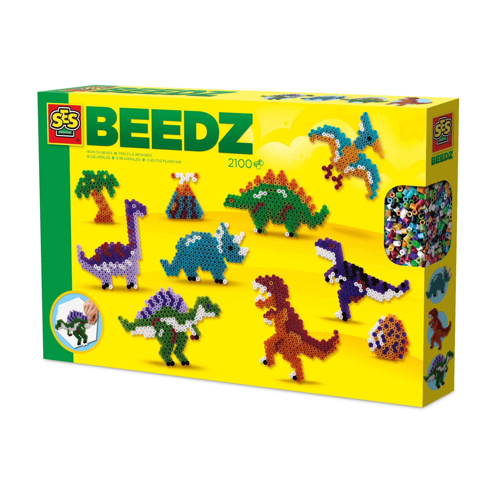 Beedz Dino World 2100 Iron on Beads Mosaic Art Kit