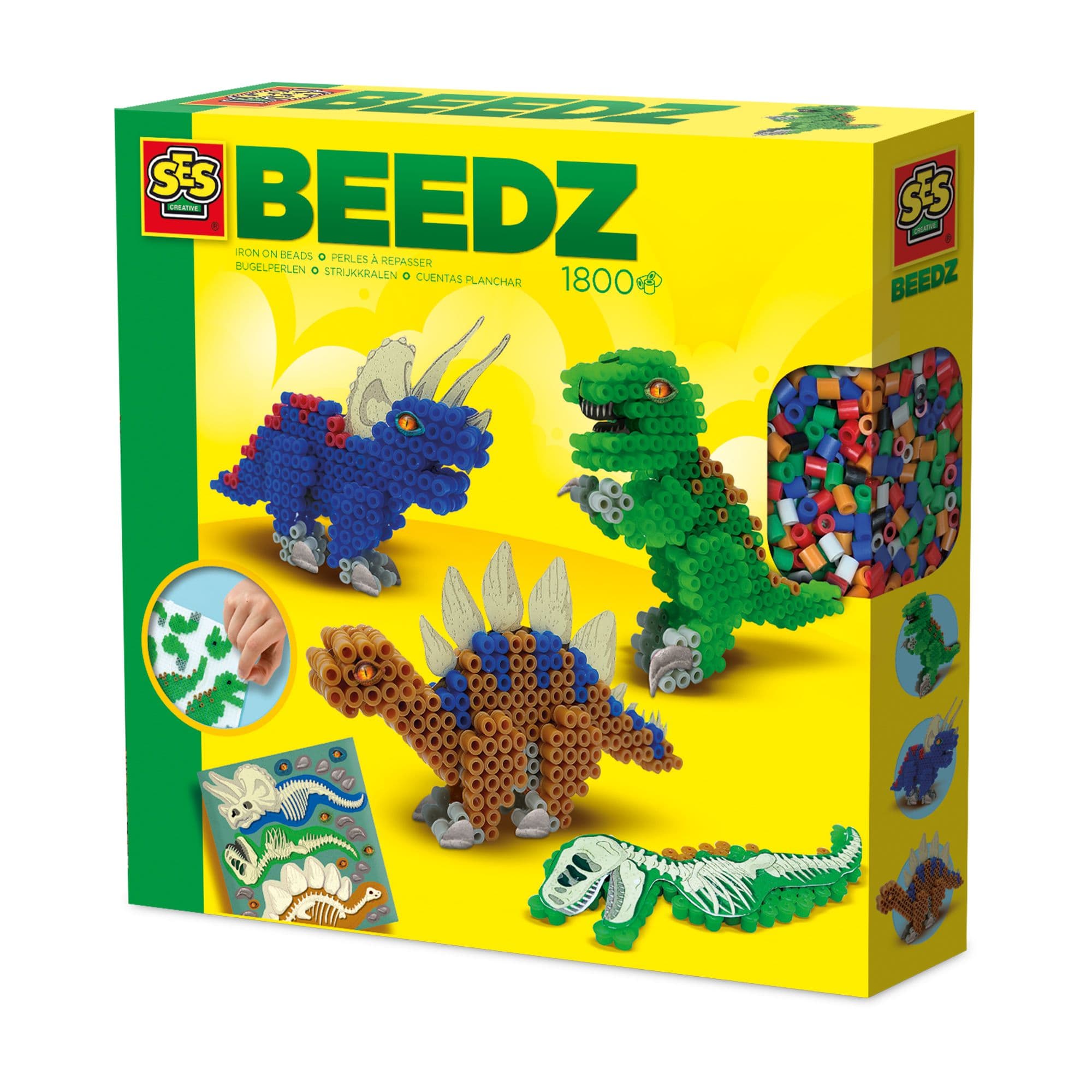 Dinos Iron on Beads Mosaic Set