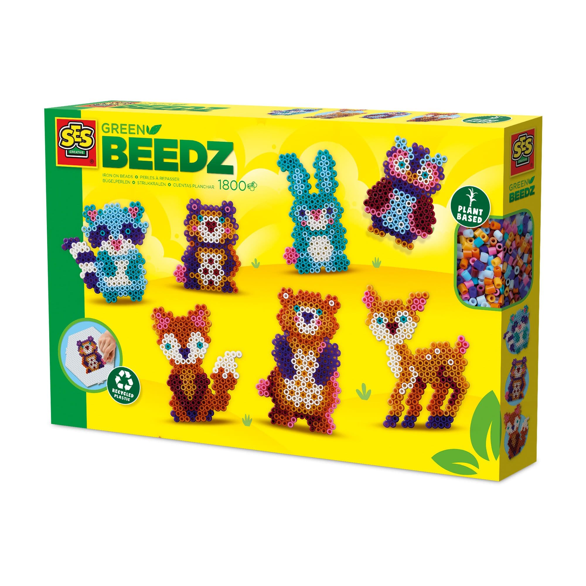 Beedz Forest Animals 1800 Iron on Beads Mosaic Art Kit