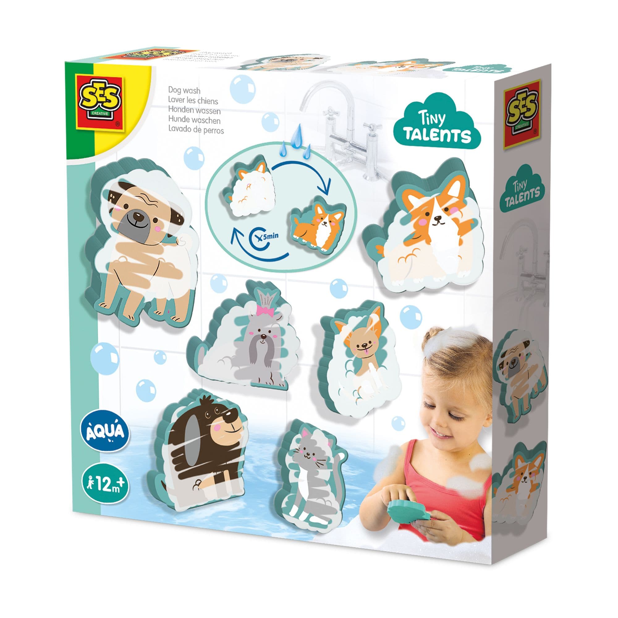 Tiny Talents Aqua Dog Wash Bath Toy Set