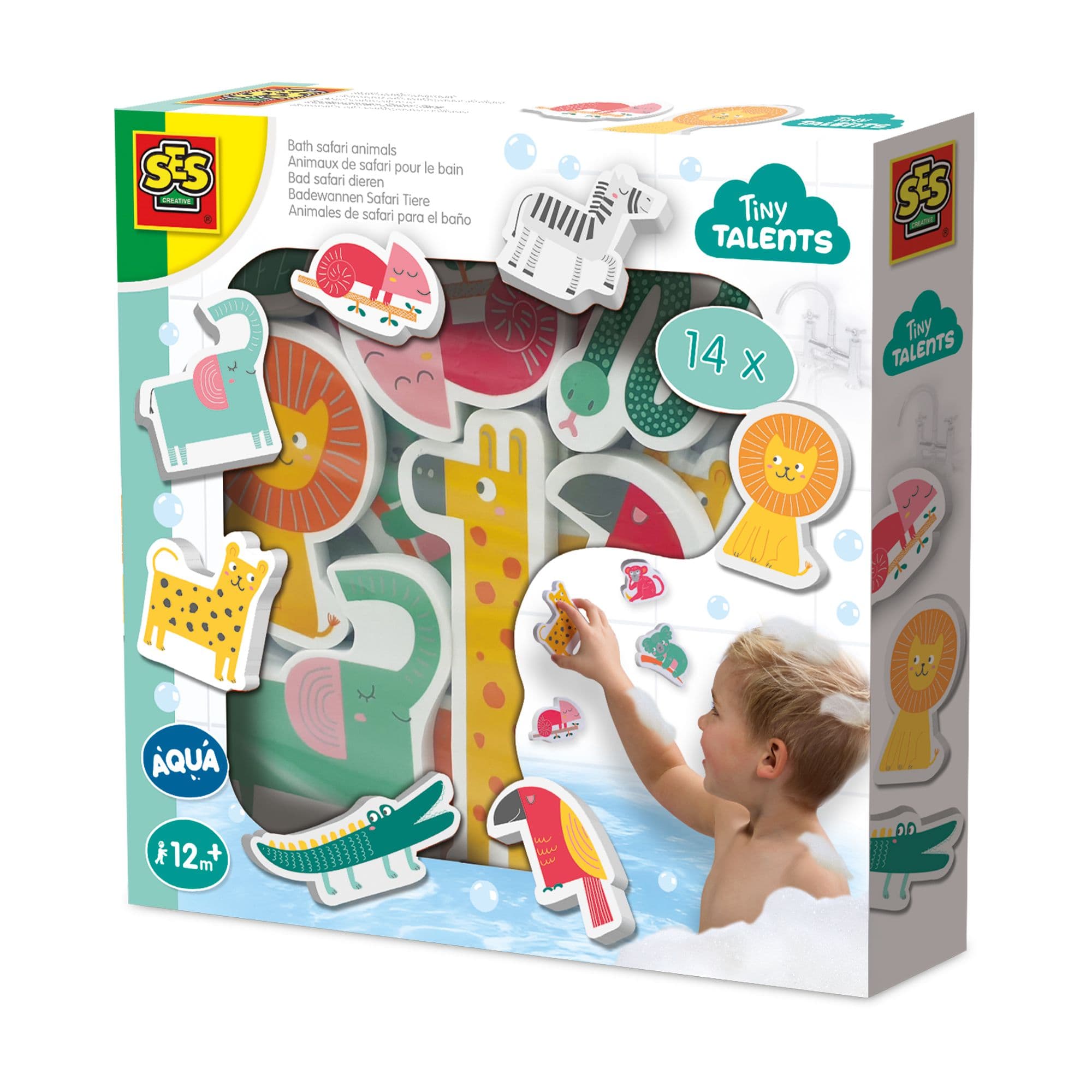 Tiny Talents Bath Safari Animals Bath Toys